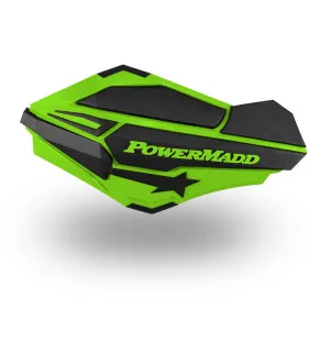 Powermadd Handskydd Sentinel Kawasaki grön,svart image