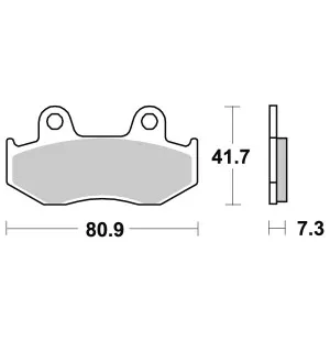 Sbs Bromsklossats Carbon Tech image