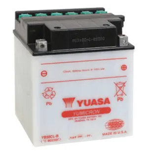 Yuasa Batteri YB30CL-B (DC)  Exkl syra image