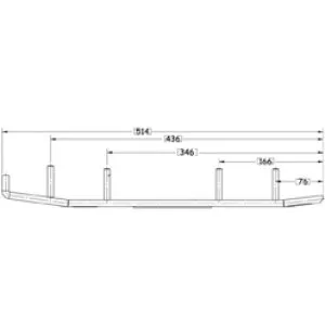 Sno-X Ripper Four Styrstål 4" Hårdmetall image