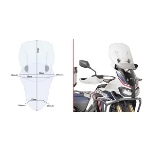 Givi Specific sliding wind-screen for Honda CRF1000L Africa Twin (16) kuva