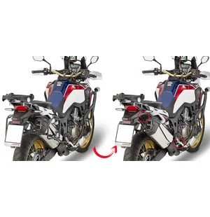 Givi putkisivutelineet Rapid release CRF1000L Africa Twin (16 kuva