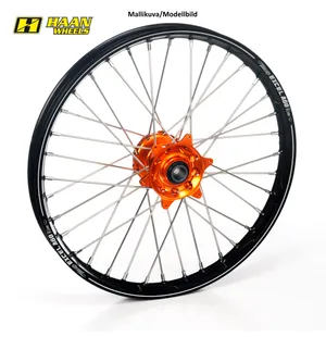 Haan wheel KTM SX/SX-F 15-.. EXC/F 16-.. 21-1,60 ORANGE HUB/BLACK A60 RIM kuva