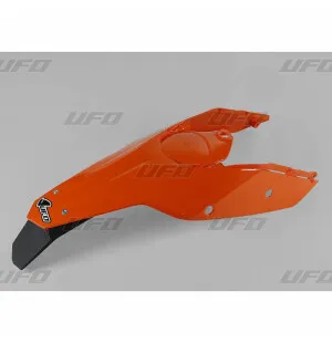 UFO Takalokasuoja Enduro takavalolla KTM SX/SXF 07-10 Oranssi 127 kuva