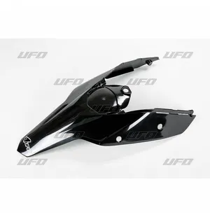 UFO Takalokasuoja sis. sivunumerokilvet KTM125-525 SX/SXF 07-10 Musta kuva