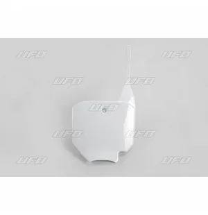 UFO Etunumerokilpi CR80/85 96- CRF150R 2007- Valkoinen 041 kuva