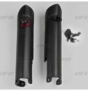 UFO Starttinappi/Etuhaarukan suojat KTM125-450 SX/SXF 07-14 Musta 001 kuva