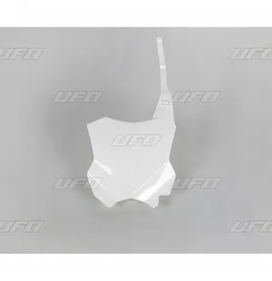 UFO Etunumerokilpi KX250F 17- KX450F 16- Valkoinen 047 kuva
