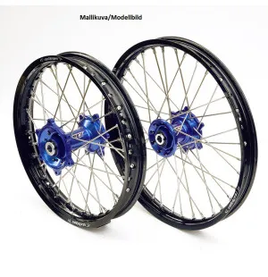 REX WHEELS 19-2,15 YZF450 09-.. MUSTA VANNE/SININEN NAPA 25MM kuva