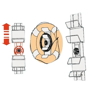 Osculati Lifebuoy adjustable rack image