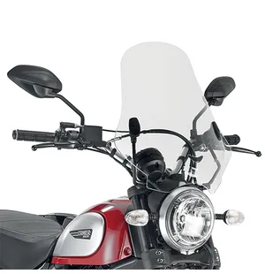 Givi Spoileriplexi kirkas 48 x 43.5 cm Ducati Scrambler 400 (16) 800 (15-16) kuva