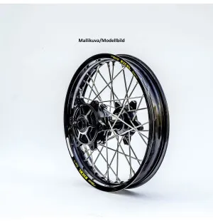 Haan wheel CR125/250-CRF250/450 95- 17-3,50 BLACK HUB/BLACK RIM kuva