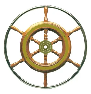 Steering wheel w/SS ring 52 cm kuva