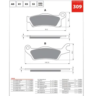 GOLDFREN Jarrupalat 309 Ceramic Carbon AD kuva