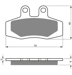 GOLDFREN Jarrupalat 026 Ceramic Carbon AD F+R EXC 2T 90-98 kuva