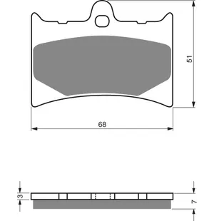 GOLDFREN Jarrupalat 019 Ceramic Carbon AD Front Aprilia RS125 04-05 kuva