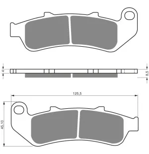 GOLDFREN Jarrupalat 055 Ceramic carbon AD kuva