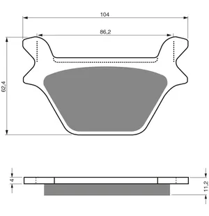GOLDFREN Jarrupalat 056 Ceramic carbon AD Harley 1340 90-99 kuva