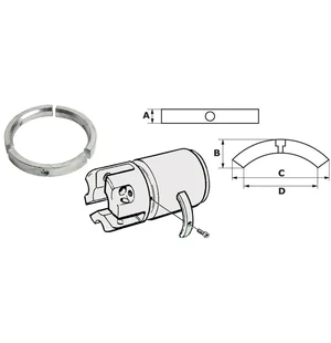 Osculati anodi (sinkki) Volvo Penta (3858399) kuva