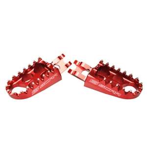 Scar Standard Footpegs - Kawasaki/Honda Red color kuva