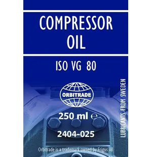 Orbitrade Compressor oil ISO VG 80 250ml kuva