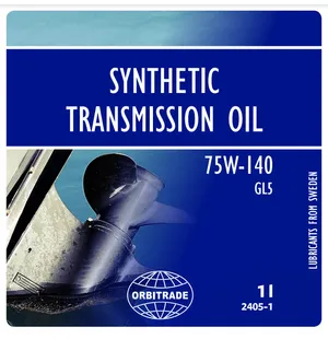 Orbitrade Gearcase oil synthetic 75w140.5L kuva