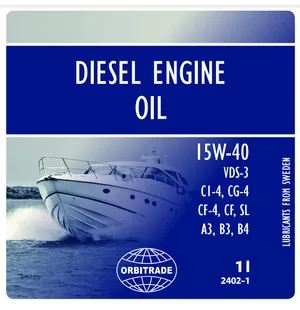 Orbitrade Diesel engine oil 15W40 1L kuva