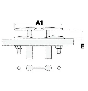 Osculati Push-up pollari 217x50mm kuva