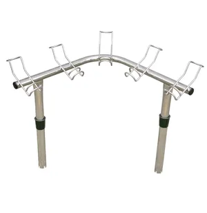 OS ROD HOLDER 5 WAY CORNER RACK STAINLESS STEEL kuva