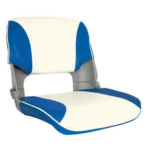 OS SKIPPER SEAT FOLDING UPHOLSTERED BLUE/WHITE kuva