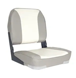 OS DELUXE FOLD DOWN SEAT UPHOLSTERED GREY/WHITE kuva