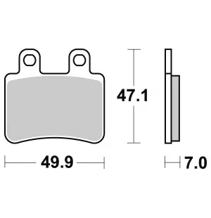 Sbs Bromsklossats HM Scooter image