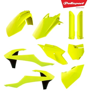 Polisport plastic kit SX125/150, SX-F250/350/450 16-18 Flo yellow (1) kuva