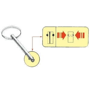 S.S self-locking pin 6x38 mm 10pcs kuva