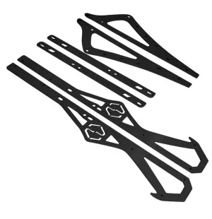 ITEK Liukujen vahvikkeet powdercoated black Arctic Cat M 153" 2017- kuva
