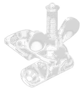 Chromed brass wing nut kuva