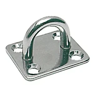 Osculati SS rectangular plate w/ring 8 mm kuva