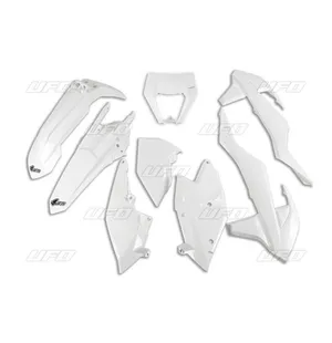 UFO Muovisarja 6-osainen Valkoinen 047 KTM EXC/EXC-F 125-450 17-19 kuva
