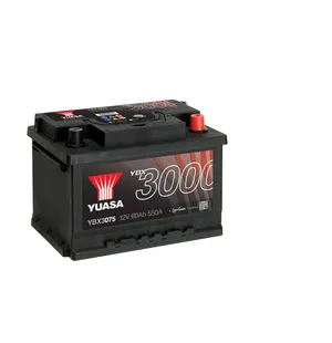 Yuasa YBX3075 12V 60Ah 550A SMF Battery OBS.Pallfrakt (18) image