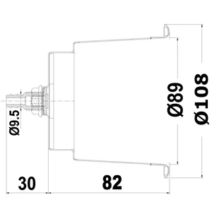 Osculati Delux SS standard glass holder w/drain hole kuva
