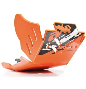 AXP Xtrem HDPE Skid Plate Orange KTM 250EXCF/350 EXCF 17-23 kuva