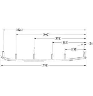 Sno-X Ripper Four Styrstål 4" Hårdmetall image