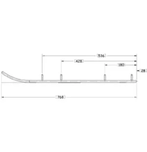Sno-X Ripper Four Styrstål 4" Hårdmetall image