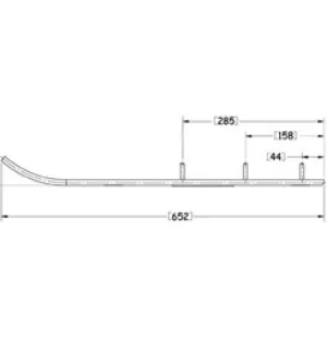 Sno-X Ripper Four Styrstål 4" Hårdmetall image