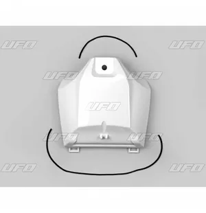 UFO Tank cover YZ250F 19-23 YZ450F 18-22 WR250F 20-. WR450F 19-. White kuva