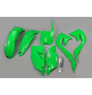 UFO Plastic kit Green FluoKX250F 21-24 KX450F 19-23 kuva