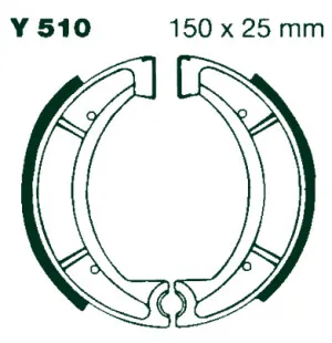 AIR Bromsbackar Y 510 150x25mm parvis kuva