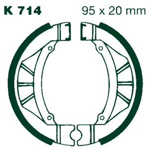 AIR Bromsbackar K 714 95x20mm parvis kuva