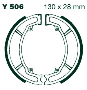 AIR Bromsbackar Y 506 130x28mm parvis kuva