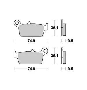 Sbs Bromsklossats Ceramic (604HF) image
